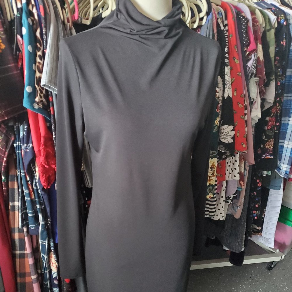 Long sleeved, grey, tunic. Phiphany, small.